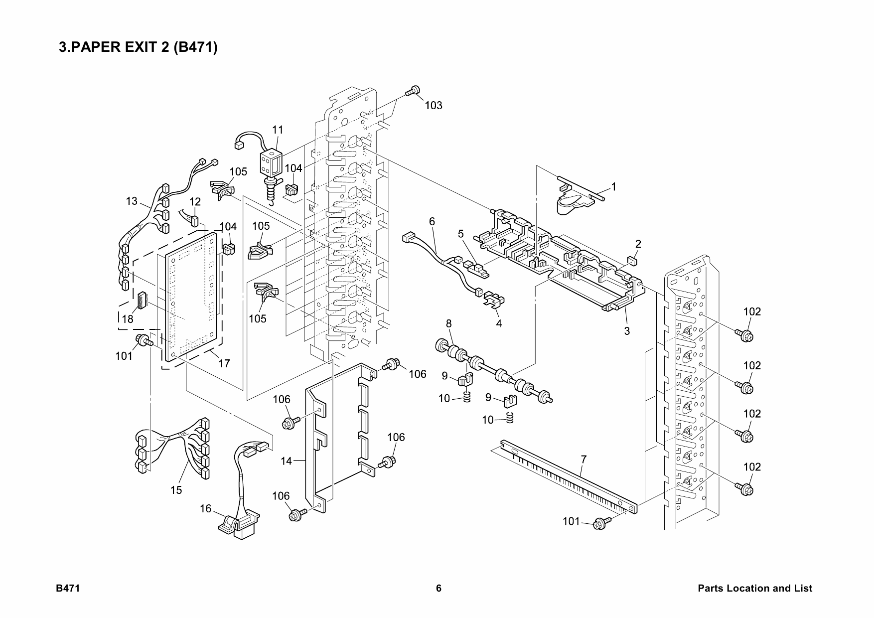 RICOH Options B471 MAIL-BOX-CS390 Parts Catalog PDF download-3